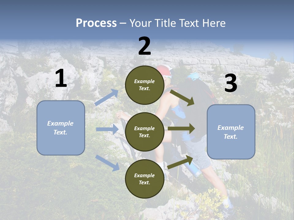 Adult Nature Hiker PowerPoint Template