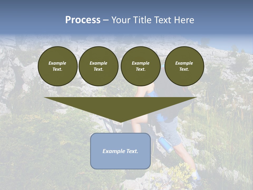 Adult Nature Hiker PowerPoint Template