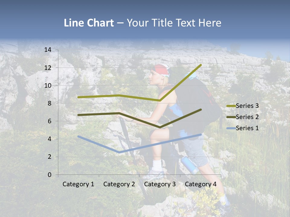 Adult Nature Hiker PowerPoint Template