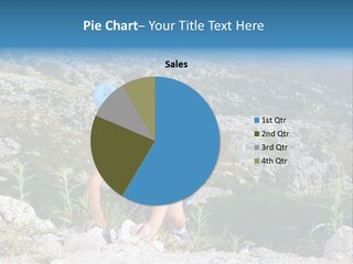 Closeup Trek High PowerPoint Template