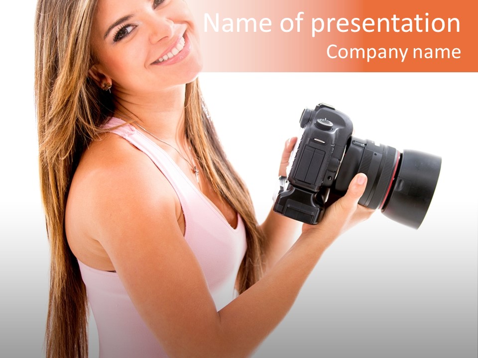 Photos Paparazzi Digital PowerPoint Template