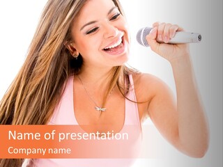 Girl Cute  PowerPoint Template