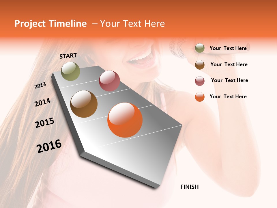 Girl Cute  PowerPoint Template