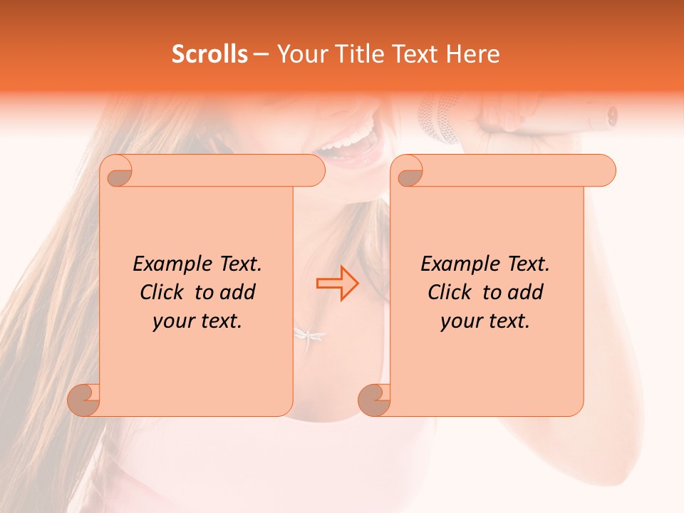 Girl Cute  PowerPoint Template
