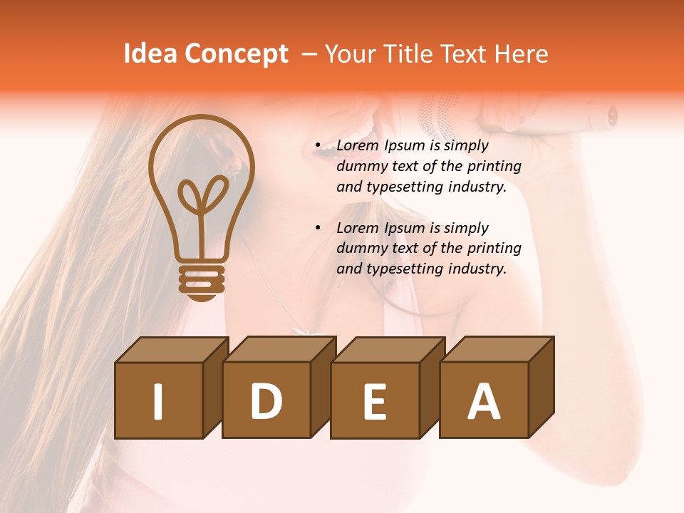 Girl Cute  PowerPoint Template