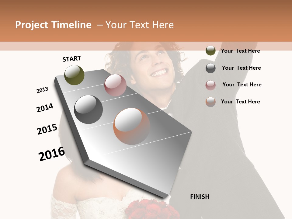 Dress Man Finger PowerPoint Template