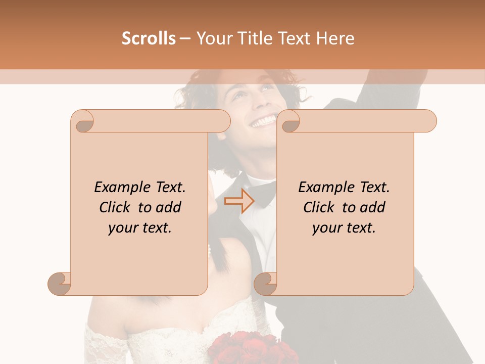Dress Man Finger PowerPoint Template