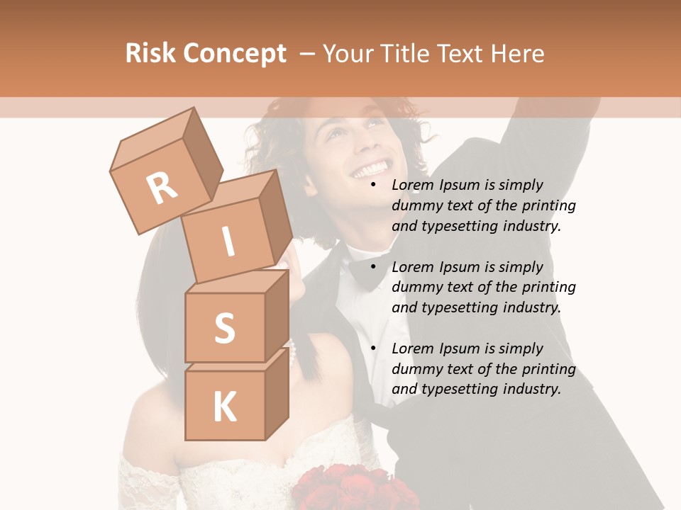 Dress Man Finger PowerPoint Template