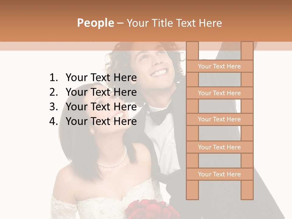 Dress Man Finger PowerPoint Template