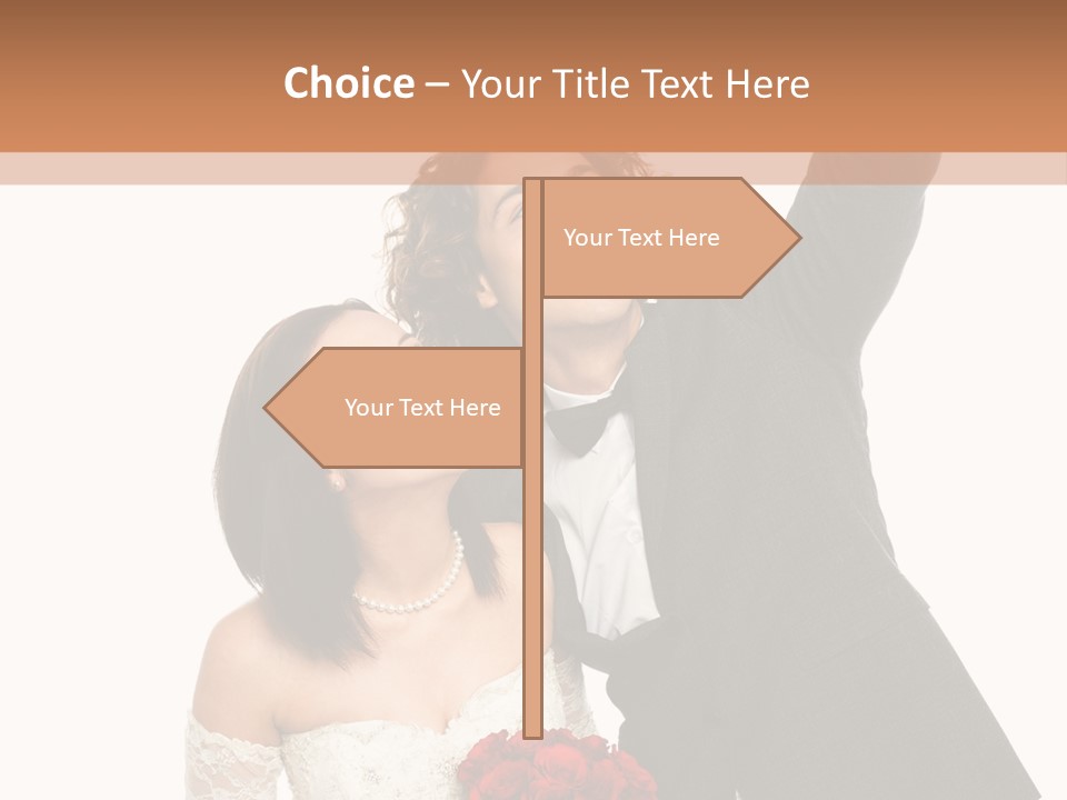 Dress Man Finger PowerPoint Template