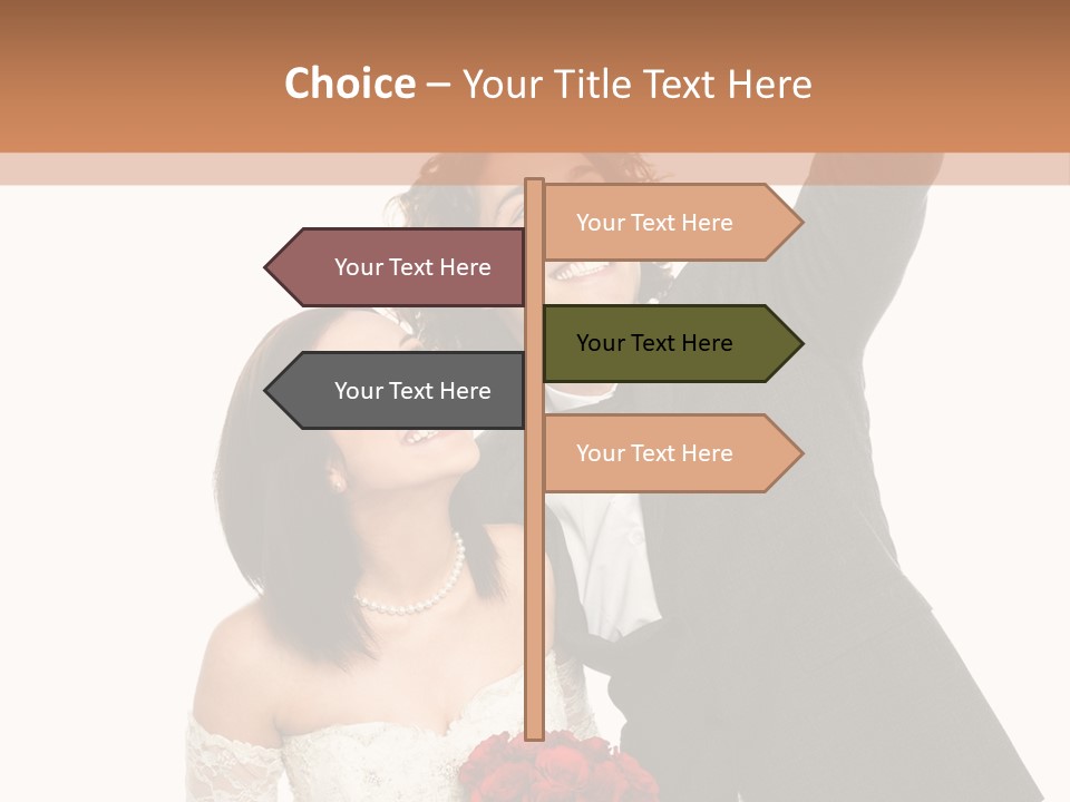 Dress Man Finger PowerPoint Template