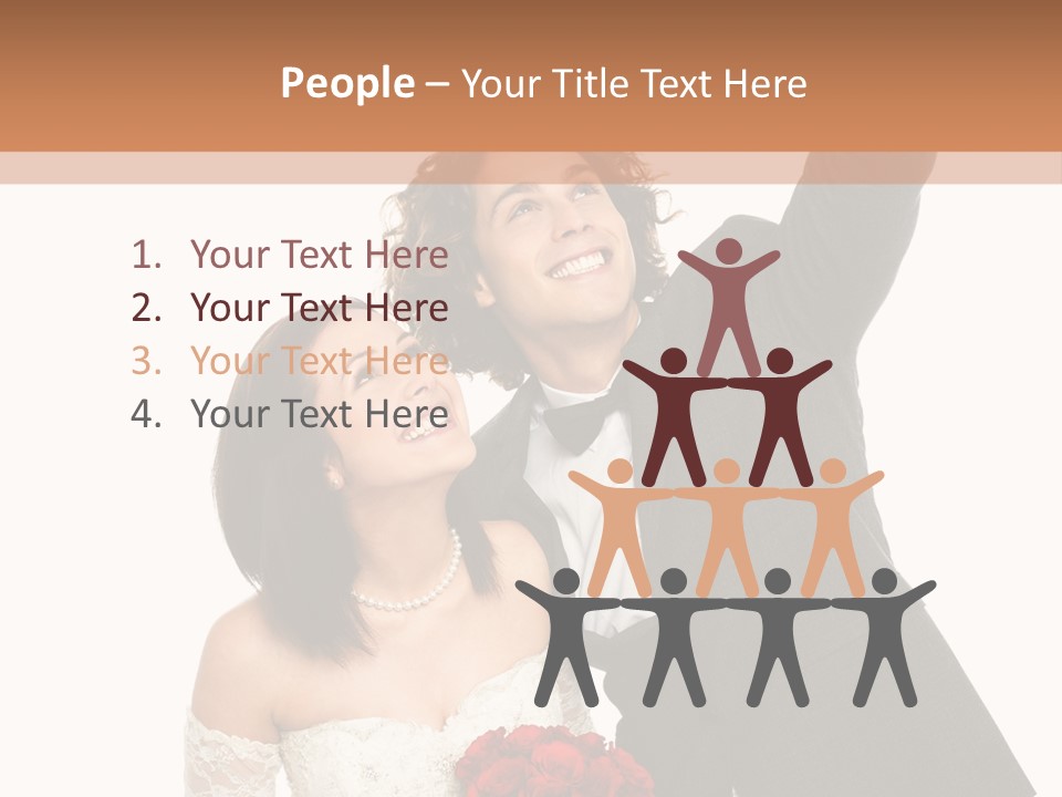 Dress Man Finger PowerPoint Template