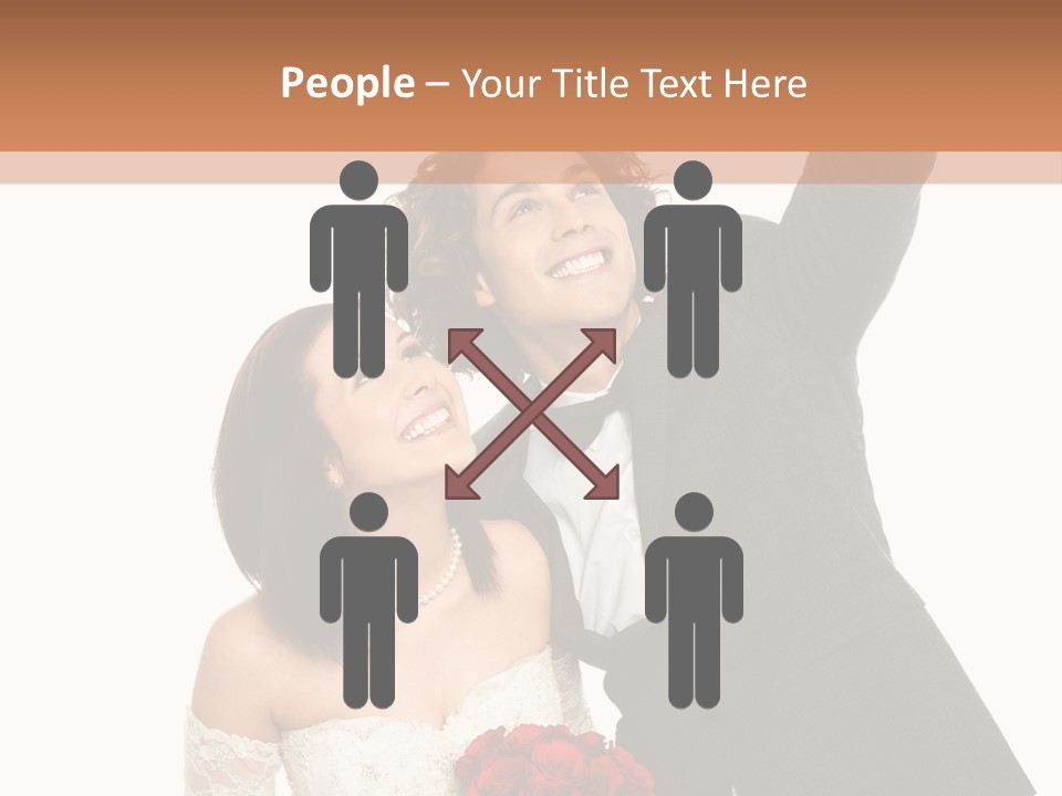 Dress Man Finger PowerPoint Template