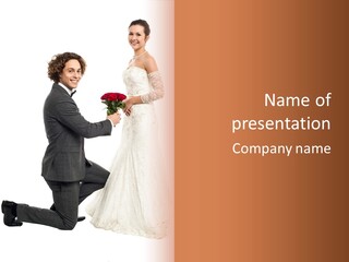 Young Smiling Love PowerPoint Template