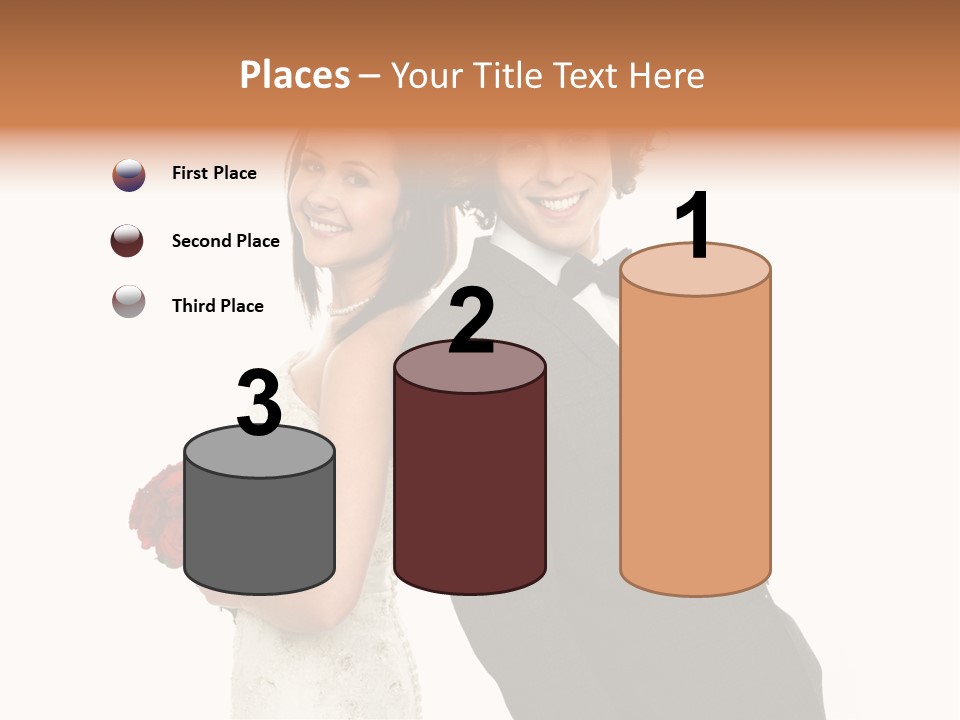 Groom Smiling Adorable PowerPoint Template