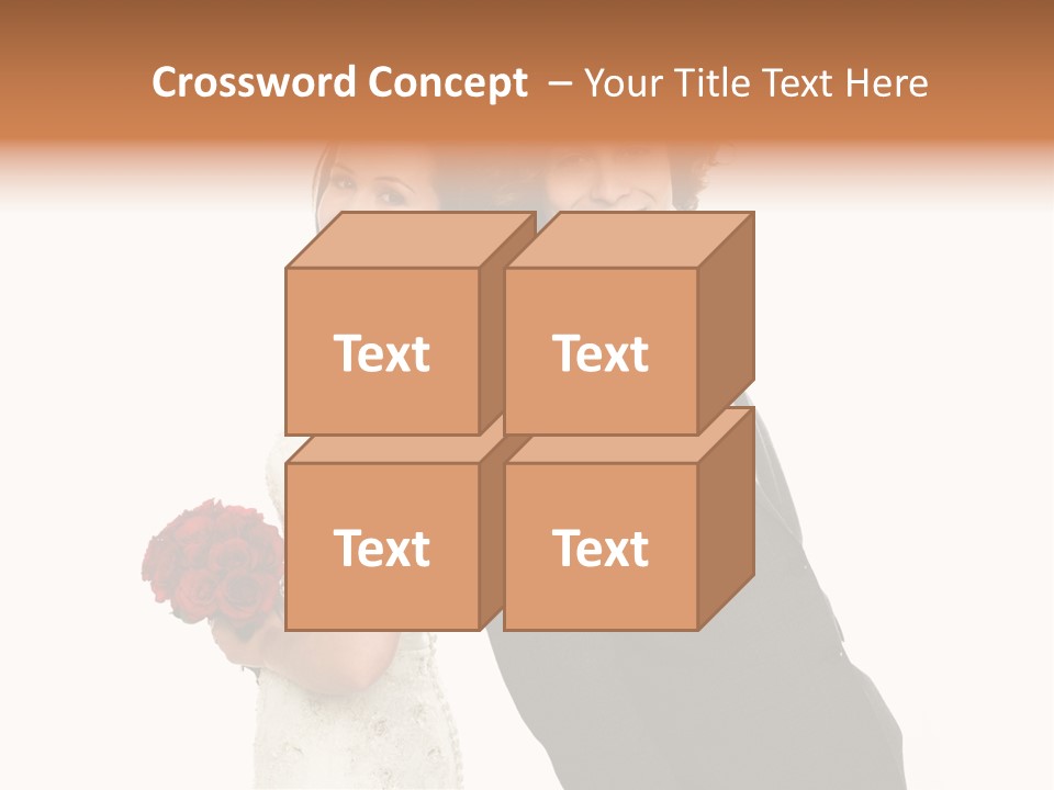 Groom Smiling Adorable PowerPoint Template