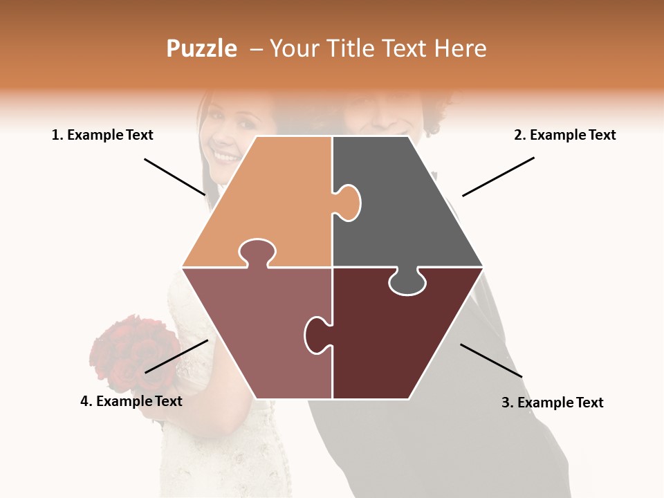 Groom Smiling Adorable PowerPoint Template