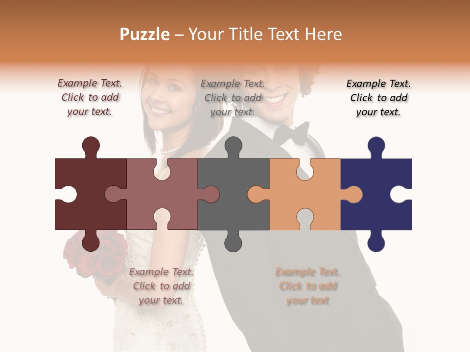 Groom Smiling Adorable PowerPoint Template