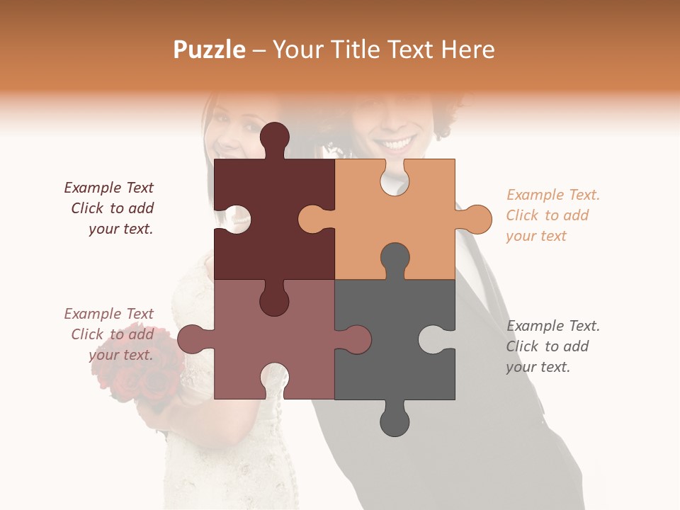 Groom Smiling Adorable PowerPoint Template