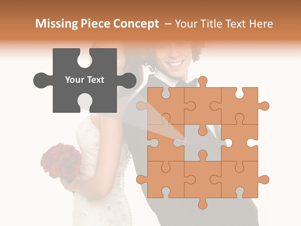 Groom Smiling Adorable PowerPoint Template