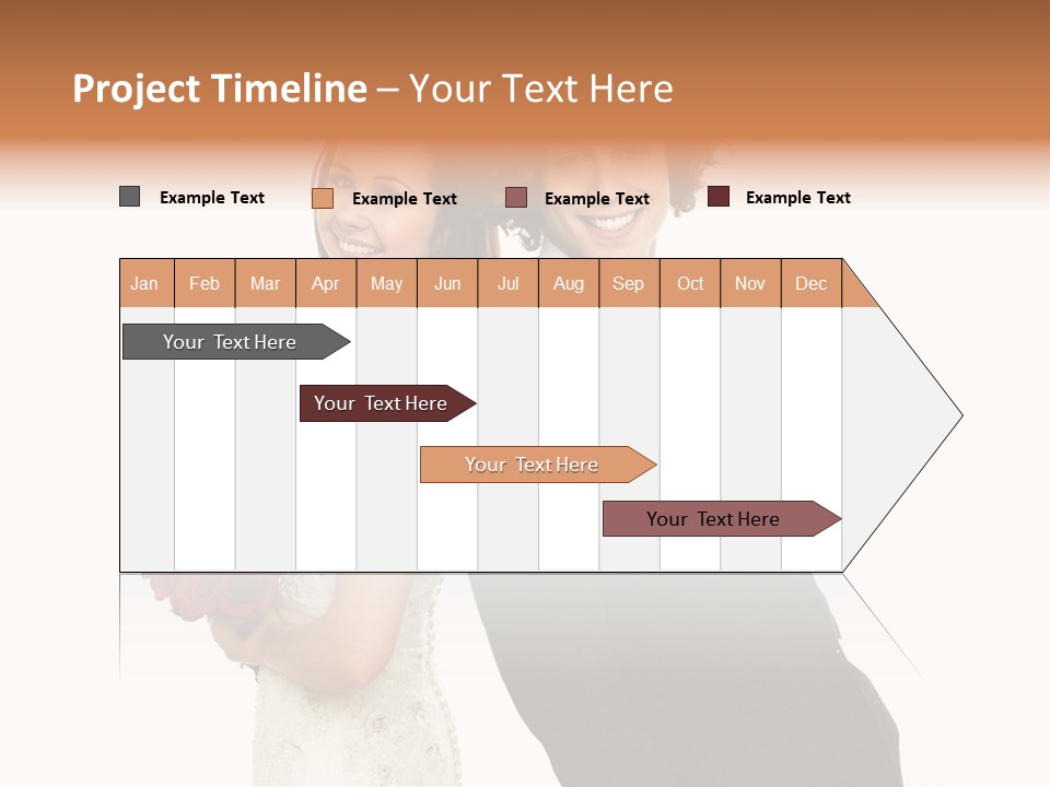 Groom Smiling Adorable PowerPoint Template