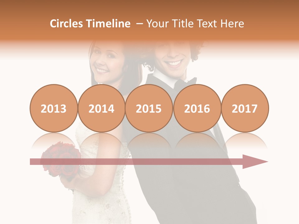 Groom Smiling Adorable PowerPoint Template