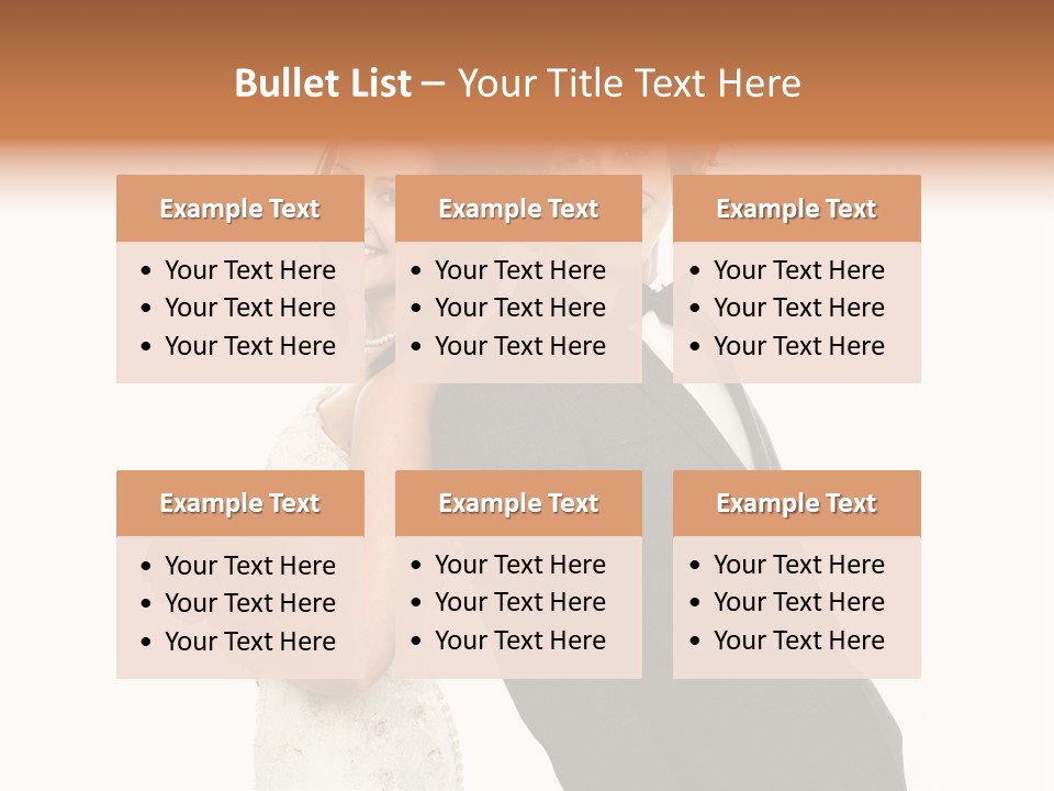 Groom Smiling Adorable PowerPoint Template