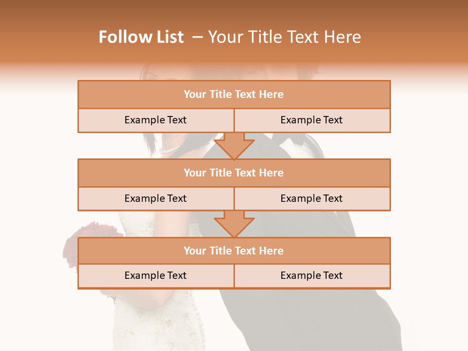 Groom Smiling Adorable PowerPoint Template