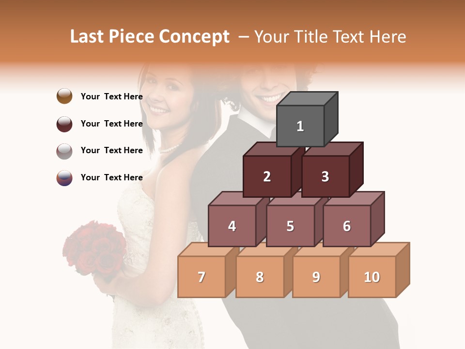 Groom Smiling Adorable PowerPoint Template