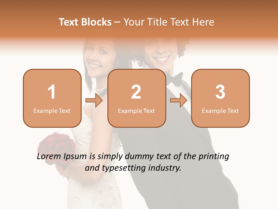 Groom Smiling Adorable PowerPoint Template