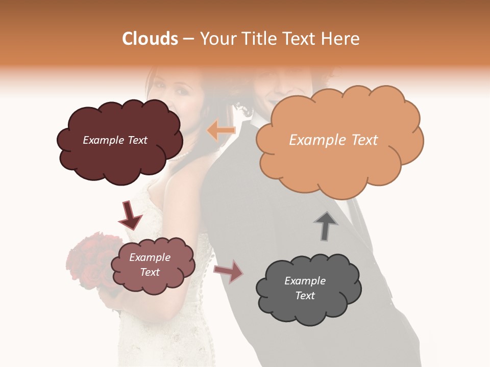Groom Smiling Adorable PowerPoint Template