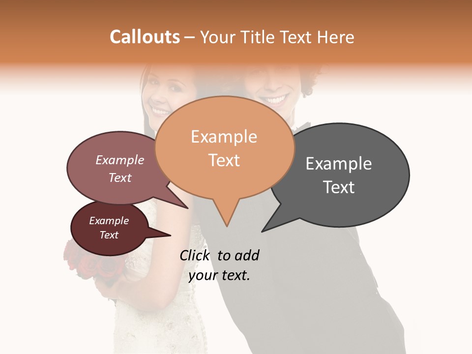 Groom Smiling Adorable PowerPoint Template