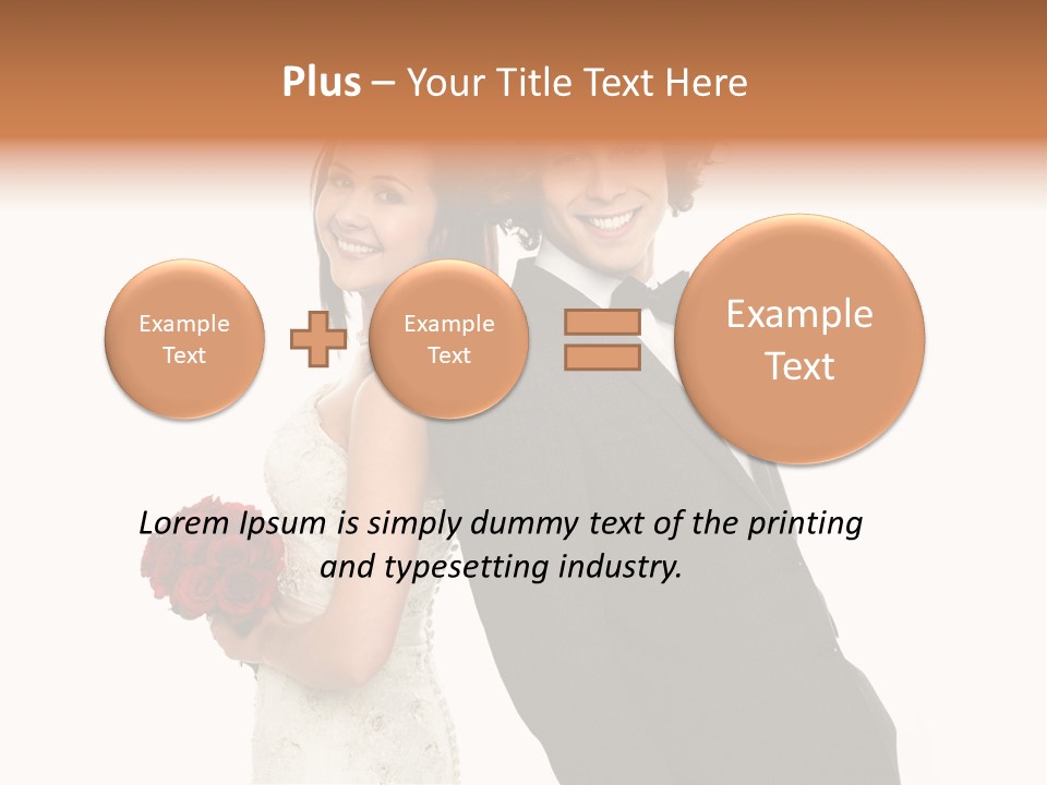 Groom Smiling Adorable PowerPoint Template