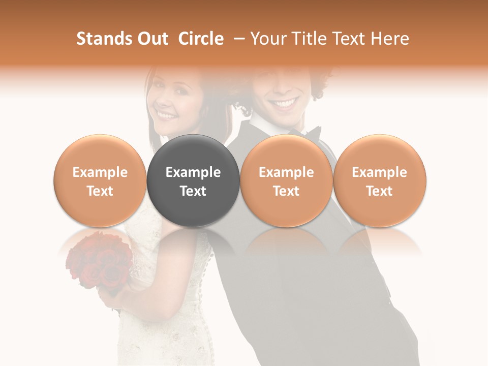 Groom Smiling Adorable PowerPoint Template