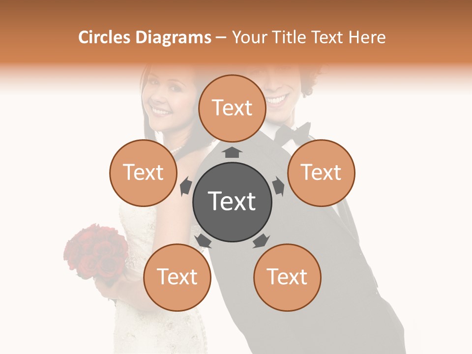 Groom Smiling Adorable PowerPoint Template