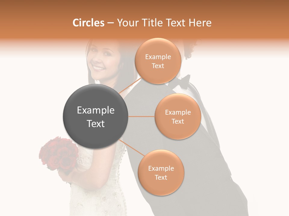 Groom Smiling Adorable PowerPoint Template