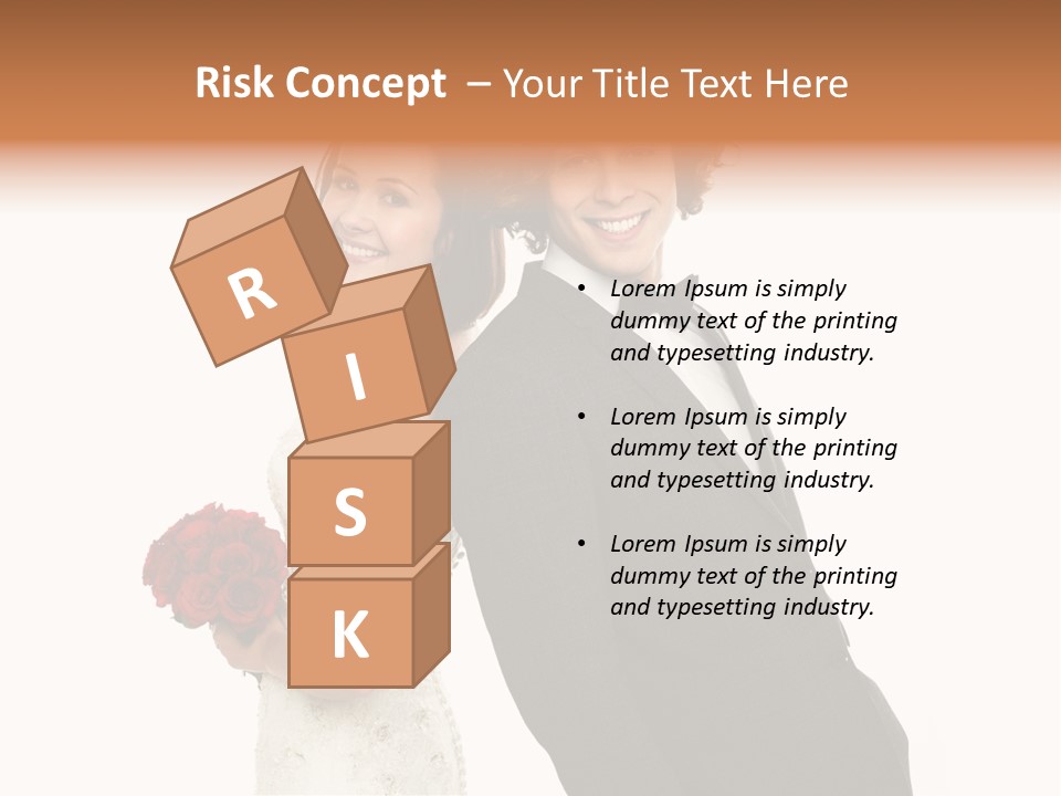 Groom Smiling Adorable PowerPoint Template