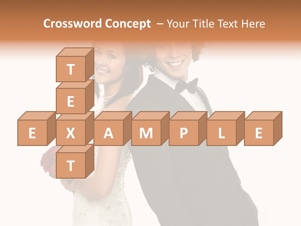 Groom Smiling Adorable PowerPoint Template