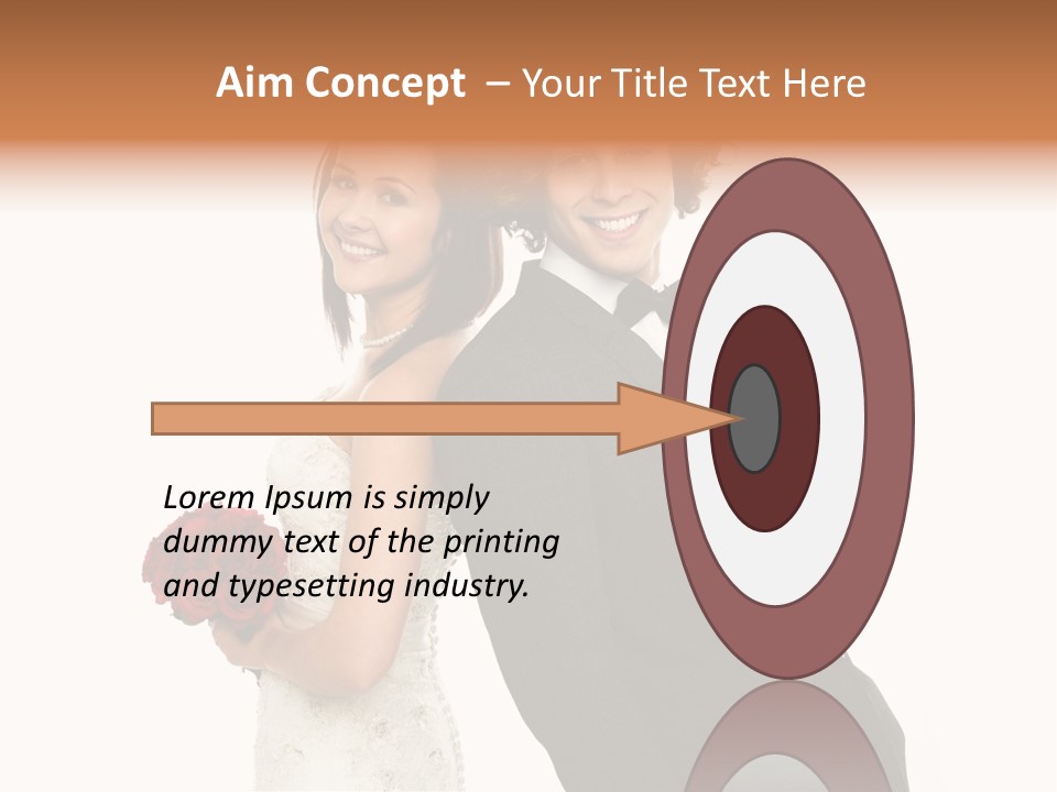 Groom Smiling Adorable PowerPoint Template