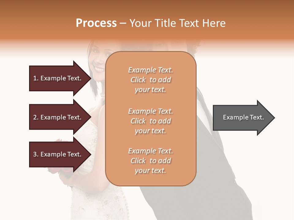 Groom Smiling Adorable PowerPoint Template