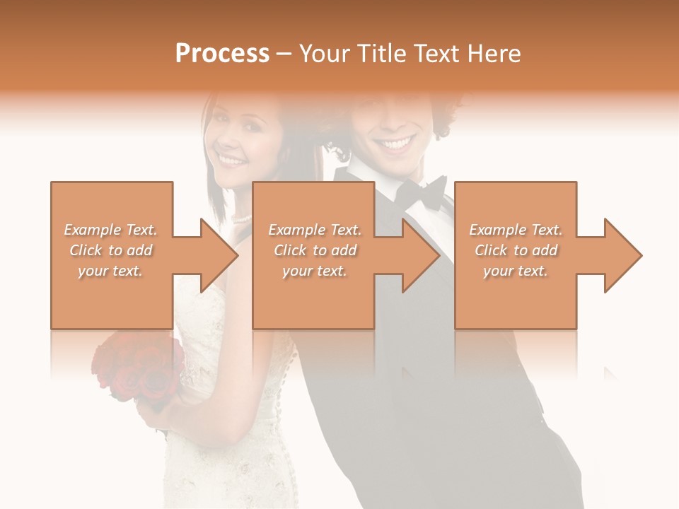Groom Smiling Adorable PowerPoint Template