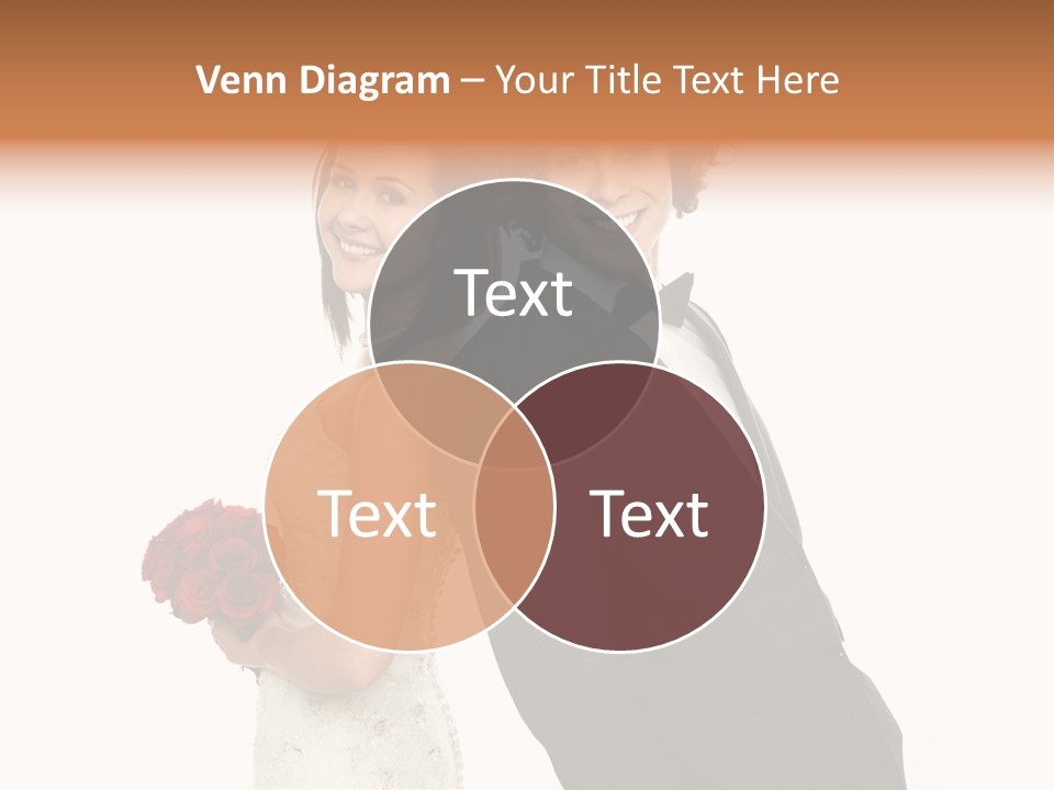 Groom Smiling Adorable PowerPoint Template