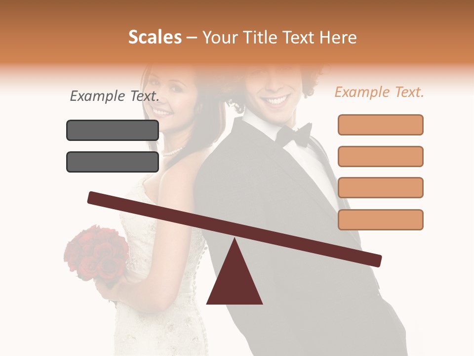Groom Smiling Adorable PowerPoint Template