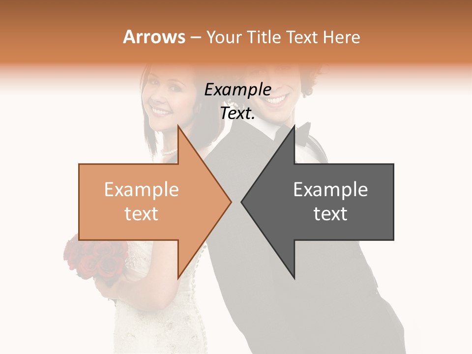 Groom Smiling Adorable PowerPoint Template