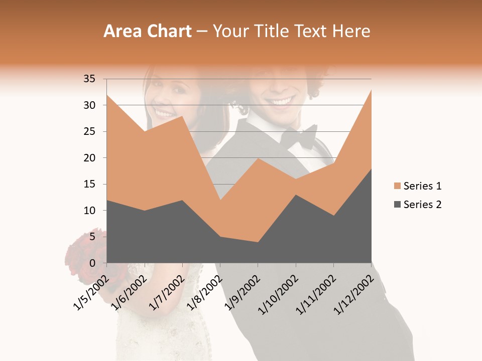 Groom Smiling Adorable PowerPoint Template