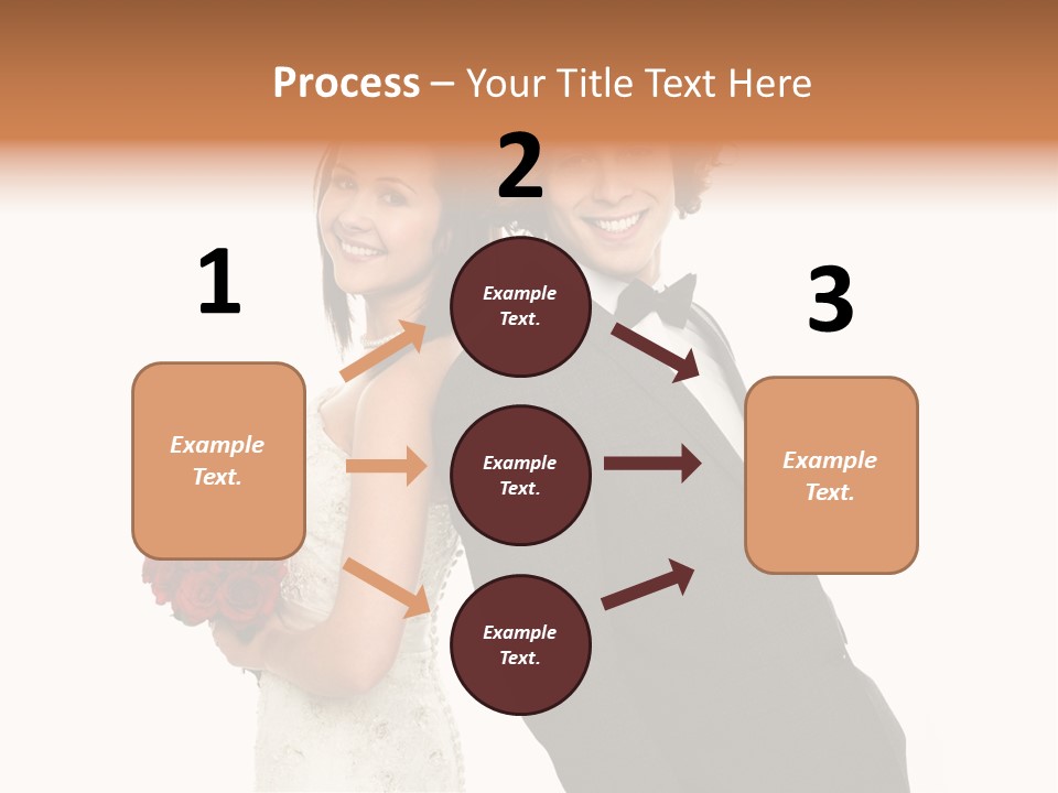 Groom Smiling Adorable PowerPoint Template