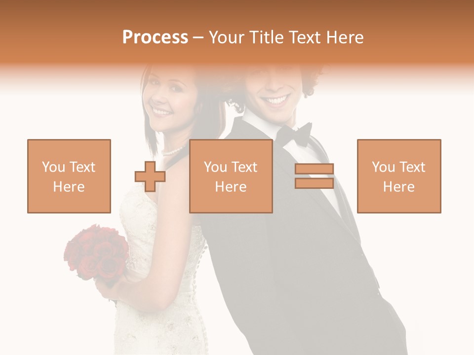 Groom Smiling Adorable PowerPoint Template