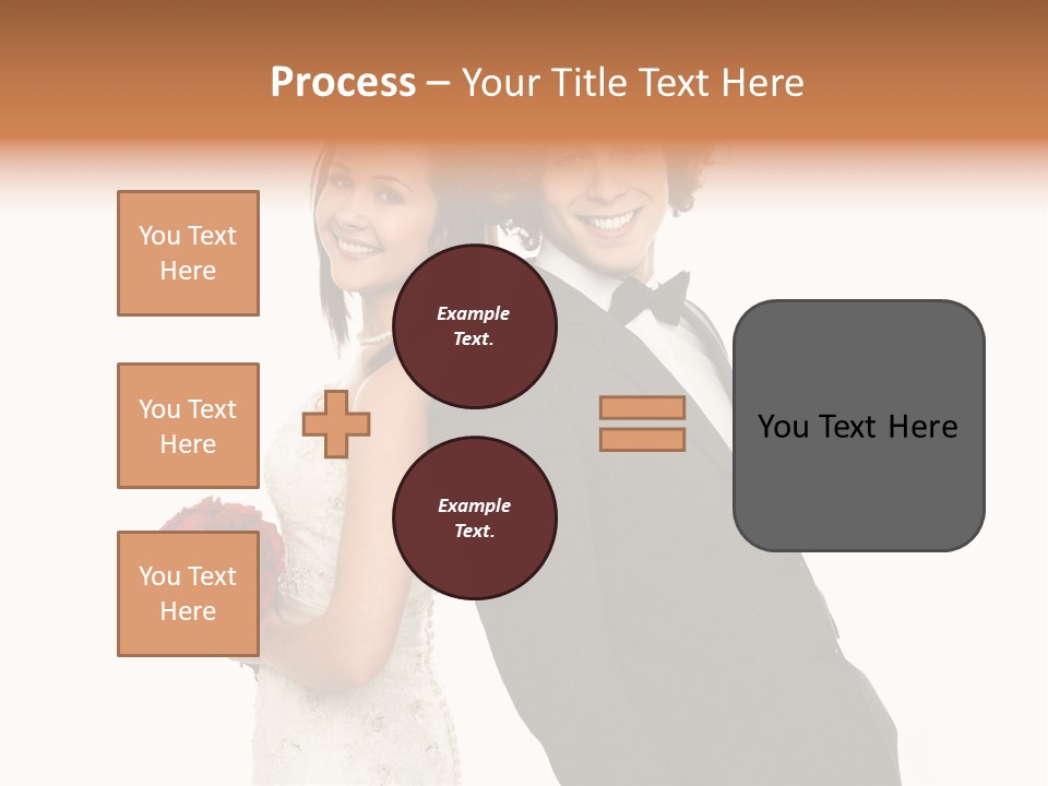 Groom Smiling Adorable PowerPoint Template