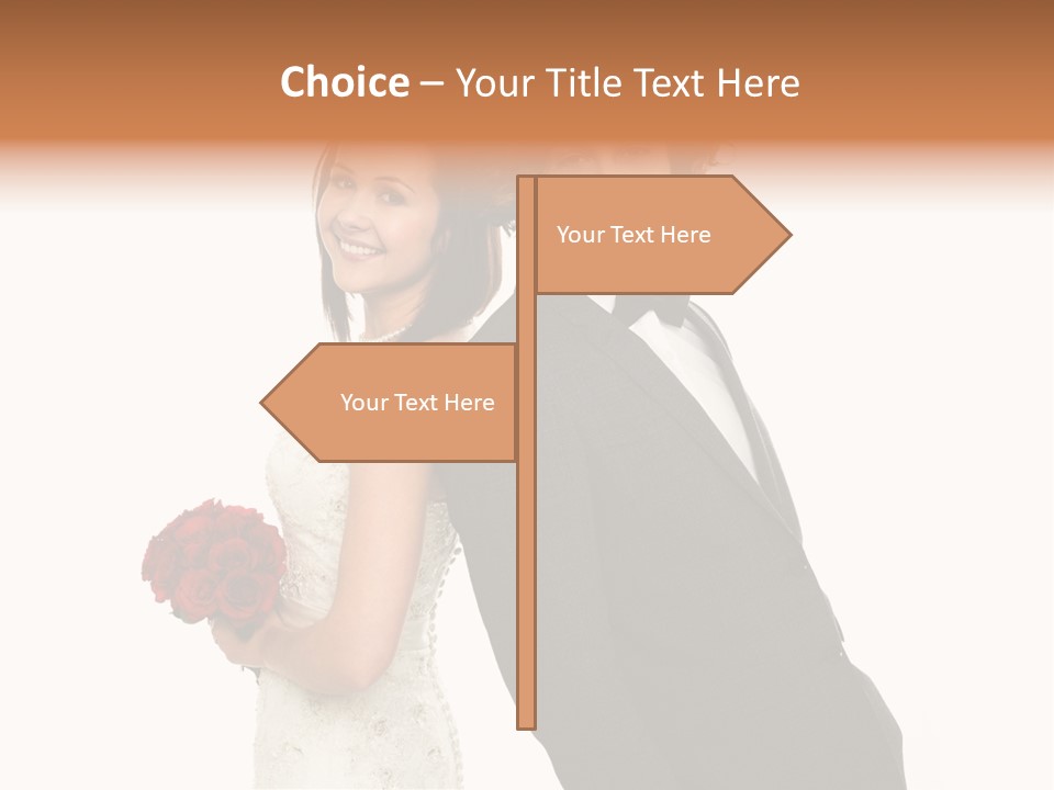 Groom Smiling Adorable PowerPoint Template