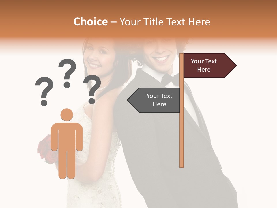 Groom Smiling Adorable PowerPoint Template